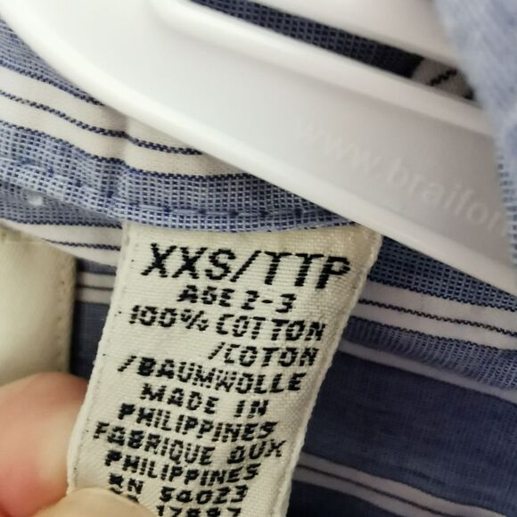 2/$20 Gap Striped button down t-shirt size 2-3 years - Picture 4 of 5